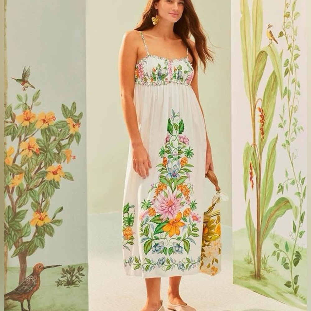 ISO FARM Rio #331246 vestido cropped estampado delicadeza de fruta